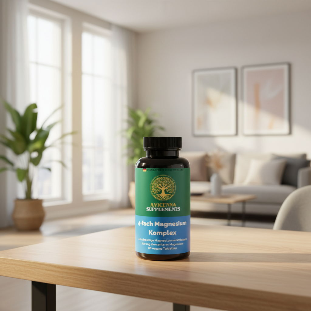 Magnesium 4fach Komplex - 60 vegane Tabletten